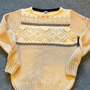 Dale of Norway ski sweater. Cream beige and black. Women’s large but fits like M